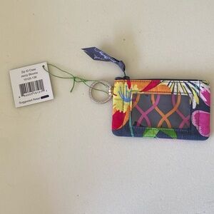 Brand new Vera Bradley keychain wallet, never used with tag.
